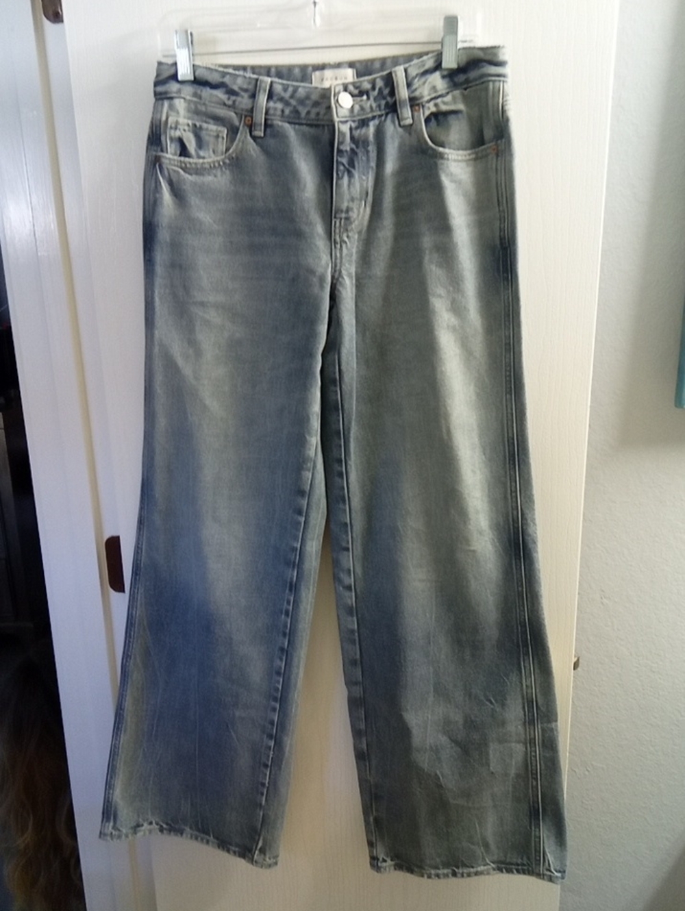 PacSun Women's Wide-Leg Jeans in Washed Blue-Gray